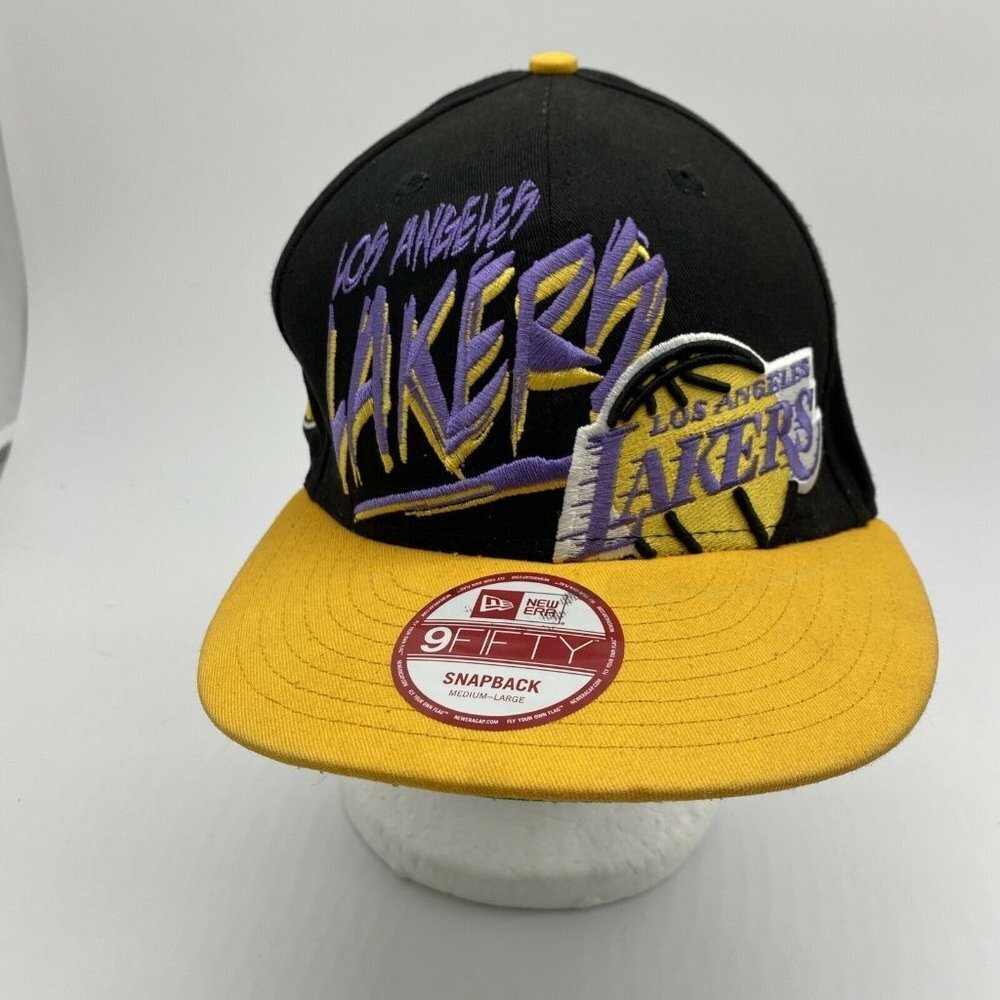 NBA‎ Los Angeles Lakers New Era 9Fifty Hat Men HWC Charz Snap Back Cap SZ M/L